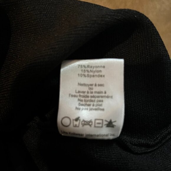 JOHN + JENN Black Mock Neck Long Sleeve Cut Out Hem Cropped Sweater Exposed Zip - Picture 8 of 8